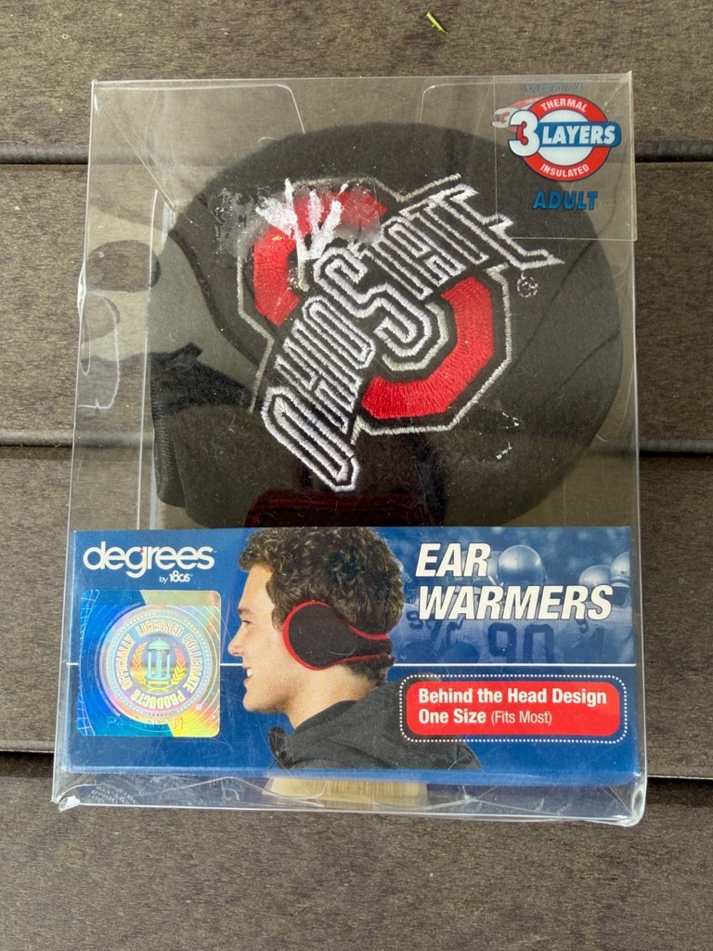 Degrees Black & Red Ohio State Ear Warmers - Adult
